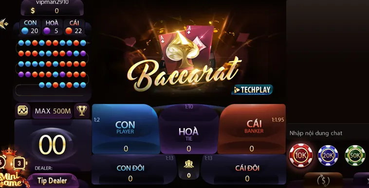 Khai Mở Đẳng Cấp Sòng Bạc Hoàng Gia Với Baccarat Livestream Tại ManClub Đỉnh Cao