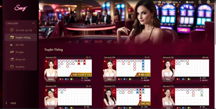 Trải Nghiệm Sảnh Sexy Gaming Livestream Tại ManClub Đẳng Cấp Thượng Lưu